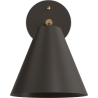 Buy Wall lamp with adjustable shade in scandinavian style, metal - Roser Black 60022 - prices