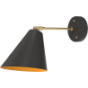 Buy Wall lamp with adjustable shade in scandinavian style, metal - Roser Black 60022 in the United Kingdom