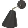 Buy Wall lamp with adjustable shade in scandinavian style, metal - Roser Black 60022 with a guarantee