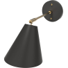 Buy Wall lamp with adjustable shade in scandinavian style, metal - Roser Black 60022 - in the UK