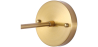 Buy Wall lamp with adjustable shade, brass  - Roser Gold 60023 home delivery