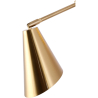 Buy Wall lamp with adjustable shade, brass  - Roser Gold 60023 in the United Kingdom