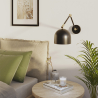 Buy Adjustable wall lamp, scandinavian style  - Lena Black 60024 home delivery