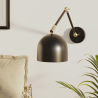 Buy Adjustable wall lamp, scandinavian style  - Lena Black 60024 with a guarantee