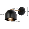 Buy Wall lamp with adjustable shade, brass - Bill Black 60025 in the United Kingdom