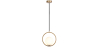 Buy Hanging light, metal and glass - Gele Gold 60027 - in the UK