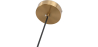 Buy Hanging light, metal and glass - Gele Gold 60027 in the United Kingdom