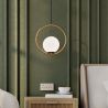Buy Hanging light, metal and glass - Gele Gold 60027 at MyFaktory