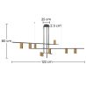 Buy Modern hanging light, metal LEDs - Rela Black 60028 in the United Kingdom