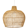 Buy Hanging Lamp Boho Bali Design Natural Rattan - Thian Natural wood 60029 - in the UK