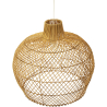 Buy Hanging Lamp Boho Bali Design Natural Rattan - Thian Natural wood 60029 at MyFaktory