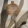 Buy Hanging Lamp Boho Bali Design Natural Rattan - Thian Natural wood 60029 home delivery