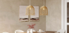 Buy Hanging Lamp Boho Bali Design Natural Rattan - Tuan Light natural wood 60030 - prices