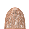 Buy Hanging Lamp Boho Bali Design Natural Rattan - Tuan Light natural wood 60030 home delivery