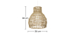Buy Hanging Lamp Boho Bali Design Natural Rattan - Chi Natural wood 60031 at MyFaktory