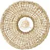 Buy Hanging Lamp Boho Bali Design Natural Rattan - Chi Natural wood 60031 home delivery