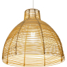 Buy Hanging Lamp Boho Bali Design Natural Rattan - Din Natural wood 60033 - in the UK