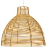 Buy Hanging Lamp Boho Bali Design Natural Rattan - Din Natural wood 60033 - prices