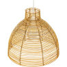 Buy Hanging Lamp Boho Bali Design Natural Rattan - Din Natural wood 60033 at MyFaktory
