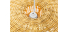 Buy Hanging Lamp Boho Bali Design Natural Rattan - Vin Natural wood 60034 - in the UK