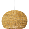 Buy Hanging Lamp Boho Bali Design Natural Rattan - Vin Natural wood 60034 - in the UK