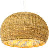 Buy Hanging Lamp Boho Bali Design Natural Rattan - Vin Natural wood 60034 home delivery