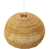 Buy Hanging Lamp Boho Bali Design Natural Rattan - Vin Natural wood 60034 with a guarantee