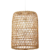 Buy Hanging Lamp Boho Bali Design Natural Rattan - Tais Natural wood 60035 - in the UK