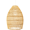 Buy Hanging Lamp Boho Bali Design Natural Rattan - Tuyen Natural wood 60036 in the United Kingdom
