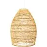 Buy Hanging Lamp Boho Bali Design Natural Rattan - Tuyen Natural wood 60036 - in the UK