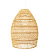 Buy Hanging Lamp Boho Bali Design Natural Rattan - Tuyen Natural wood 60036 - in the UK