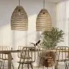 Buy Hanging Lamp Boho Bali Design Natural Rattan - Tuyen Natural wood 60036 - prices
