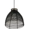 Buy Hanging Lamp Boho Bali Design Natural Rattan - Tui Black 60037 in the United Kingdom