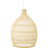 Buy Hanging Lamp Boho Bali Design Natural Rattan - Duc Natural wood 60039 - in the UK