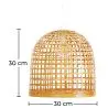 Buy Hanging Lamp Boho Bali Design Natural Bamboo - Suong Natural wood 60043 home delivery