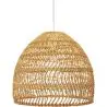 Buy Hanging Lamp Boho Bali Design Natural Rattan - 40 cm - Seam Natural wood 60044 - in the UK