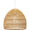 Buy Hanging Lamp Boho Bali Design Natural Rattan - 40 cm - Seam Natural wood 60044 - in the UK