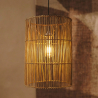 Buy Hanging Lamp Boho Bali Design Natural Rattan - Deing Natural wood 60045 in the United Kingdom