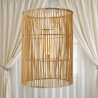 Buy Hanging Lamp Boho Bali Design Natural Rattan - Deing Natural wood 60045 - prices