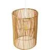Buy Hanging Lamp Boho Bali Design Natural Rattan - Deing Natural wood 60045 in the United Kingdom