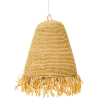 Buy Hanging Lamp Boho Bali Design Natural Raffia - Hue Natural wood 60046 - in the UK