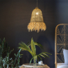 Buy Hanging Lamp Boho Bali Design Natural Raffia - Hue Natural wood 60046 with a guarantee