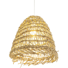 Buy Hanging Lamp Boho Bali Design Natural Rattan - Chiwa Natural wood 60049 - in the UK