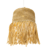 Buy Hanging Lamp Boho Bali Design Natural Rattan - Hiue Natural wood 60050 - in the UK