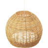 Buy Hanging Lamp Boho Bali Design Natural Rattan - Thu Natural wood 60051 at MyFaktory