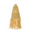 Buy Hanging Lamp Boho Bali Design Natural Raffia - Cai Natural wood 60052 - in the UK