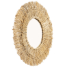 Buy Wall Mirror - Boho Bali Round Design (60 cm) - Qui Natural wood 60056 - prices