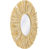 Buy Wall Mirror - Boho Bali Round Design (60 cm) - Gaui Natural wood 60057 - prices