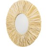 Buy Wall Mirror - Boho Bali Round Design (60 cm) - Gaui Natural wood 60057 at MyFaktory