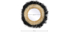 Buy Wall Mirror - Boho Bali Round Design (60 cm) - Melu Natural wood 60059 in the United Kingdom